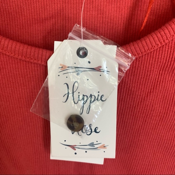 HIPPIE ROSE Tulip Red Americana Knit Crop Top Large - Picture 9 of 14